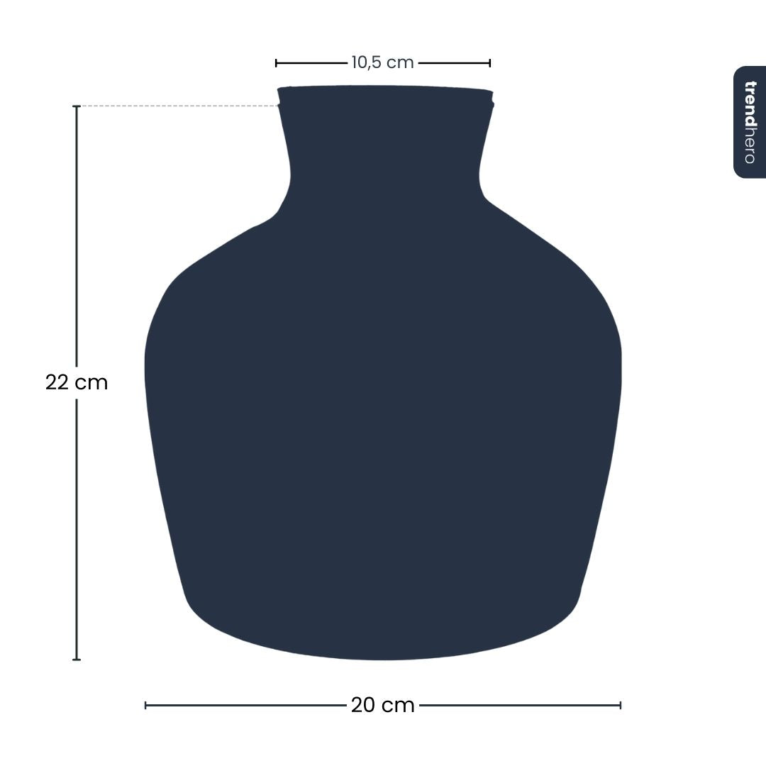 Bottle 'Little Joe' - Recycled Glass Ø 20 Cm ↑ 22 Cm