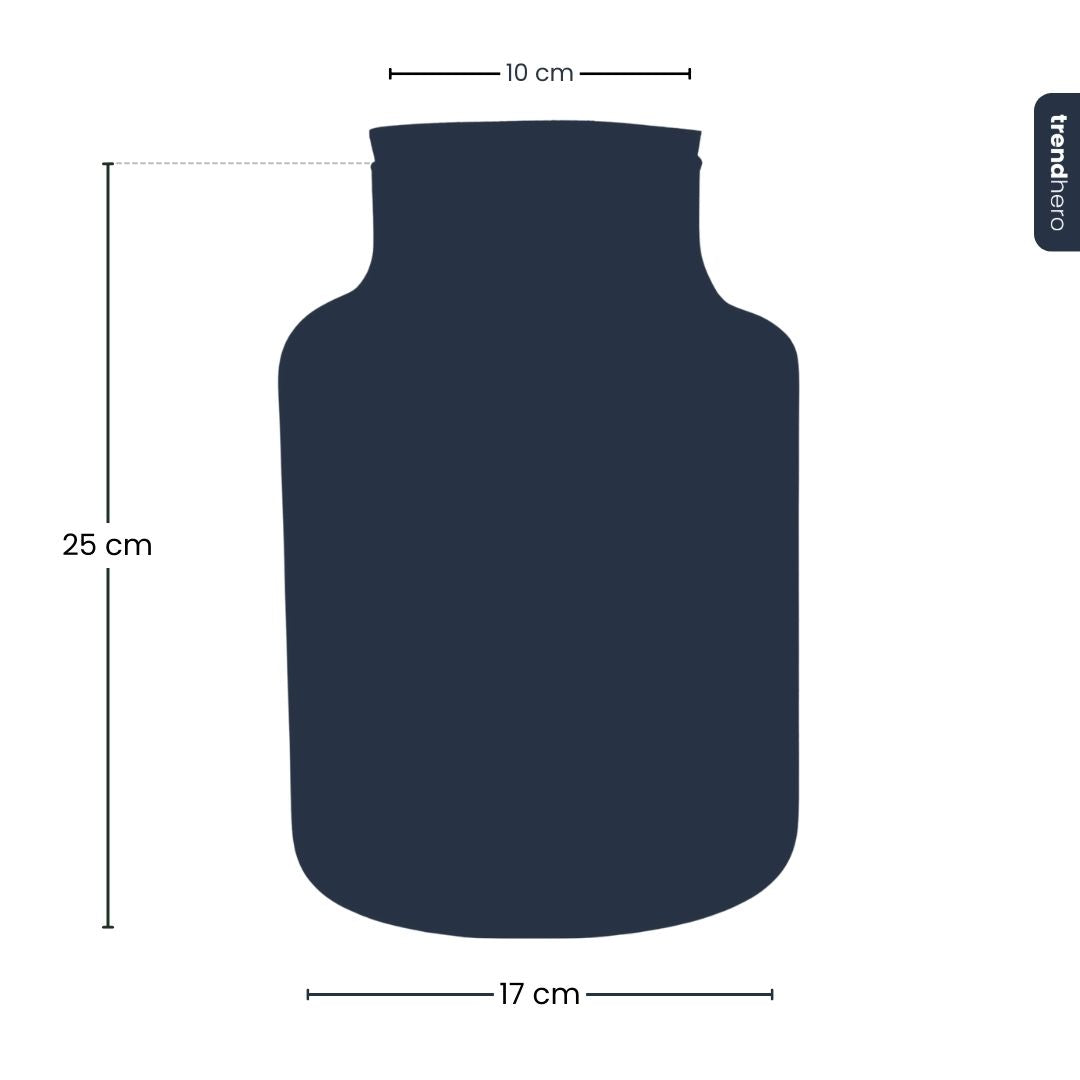 Bottle 'Little Milky' - Recycled Glass Ø 17 Cm ↑ 25 Cm