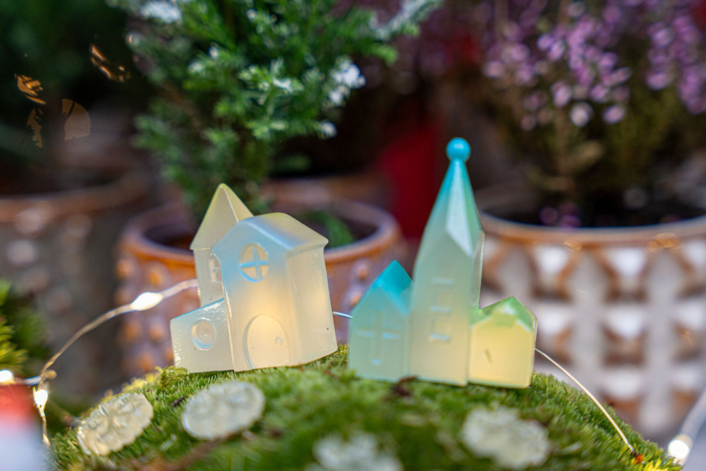 Luminous Winter - Decorative Miniature Figures - Glow In The Dark - 10Pcs - ↑ 1-5 Cm