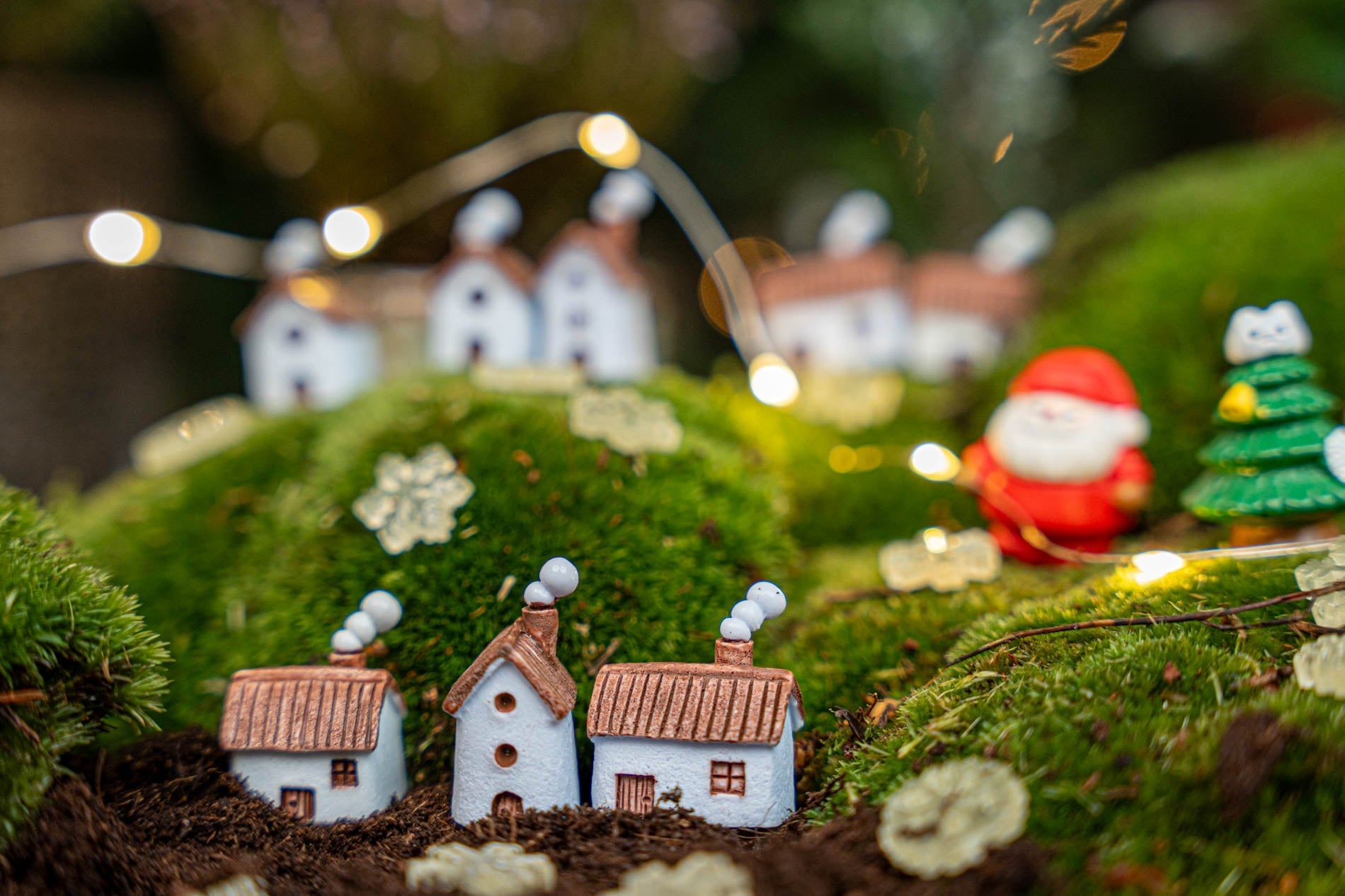 The Jolly Set - Decorative Miniature Christmas Figures - 9Pcs - ↑ 1-3 Cm