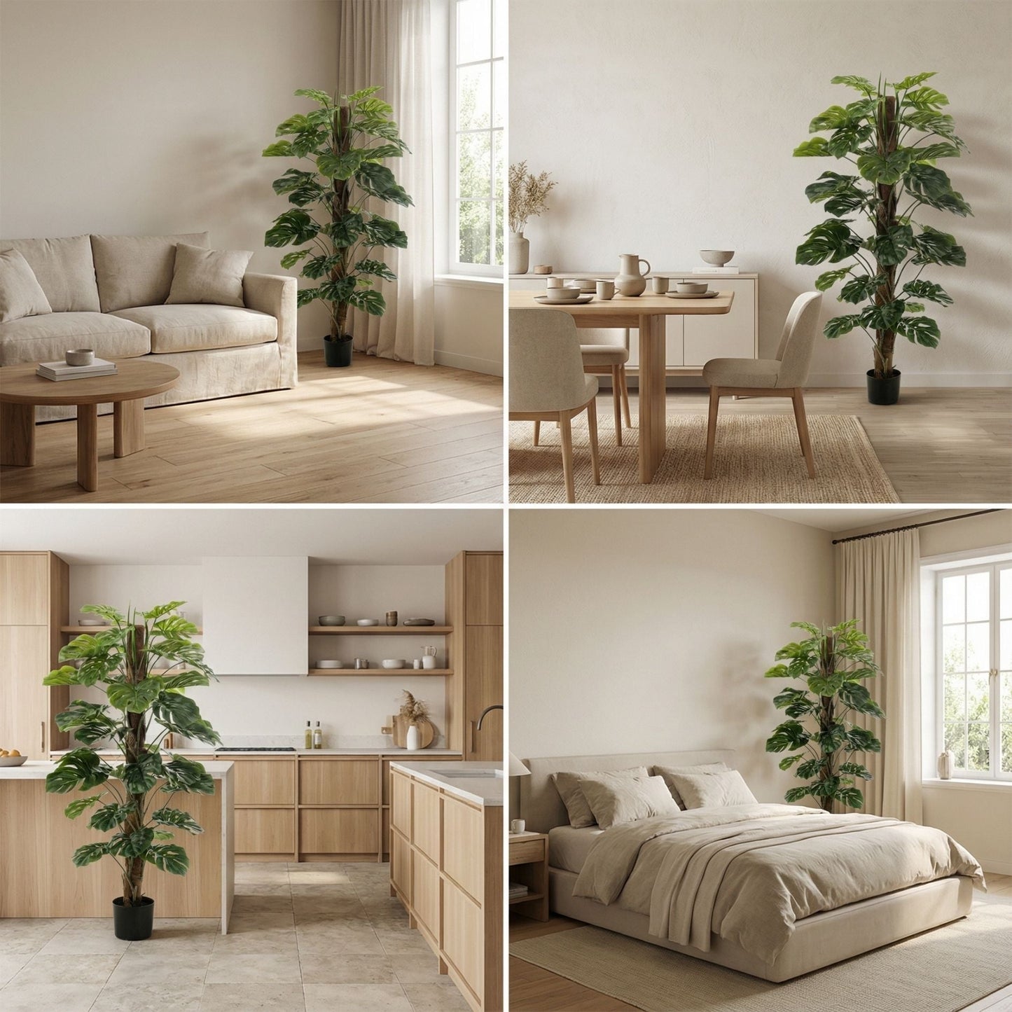 Monstera On Pole 150 Cm - Artificial Plant
