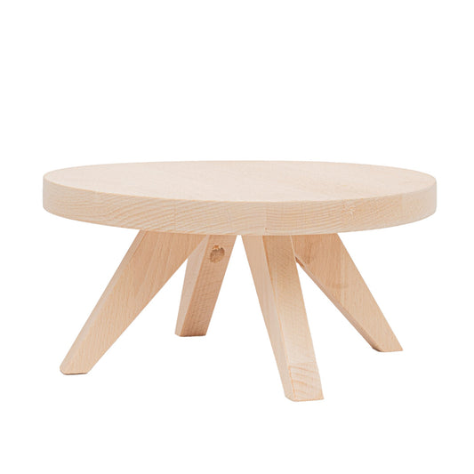 Tibbe - Wooden Plant Or Terrarium Stand - Set Of 2 - Plant Tables - 12 & 17 Cm