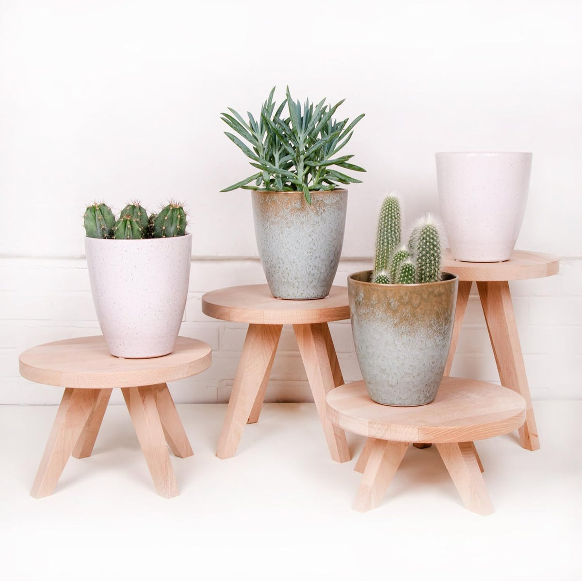 Tibbe 17 Cm - Wooden Plant Or Terrarium Stand