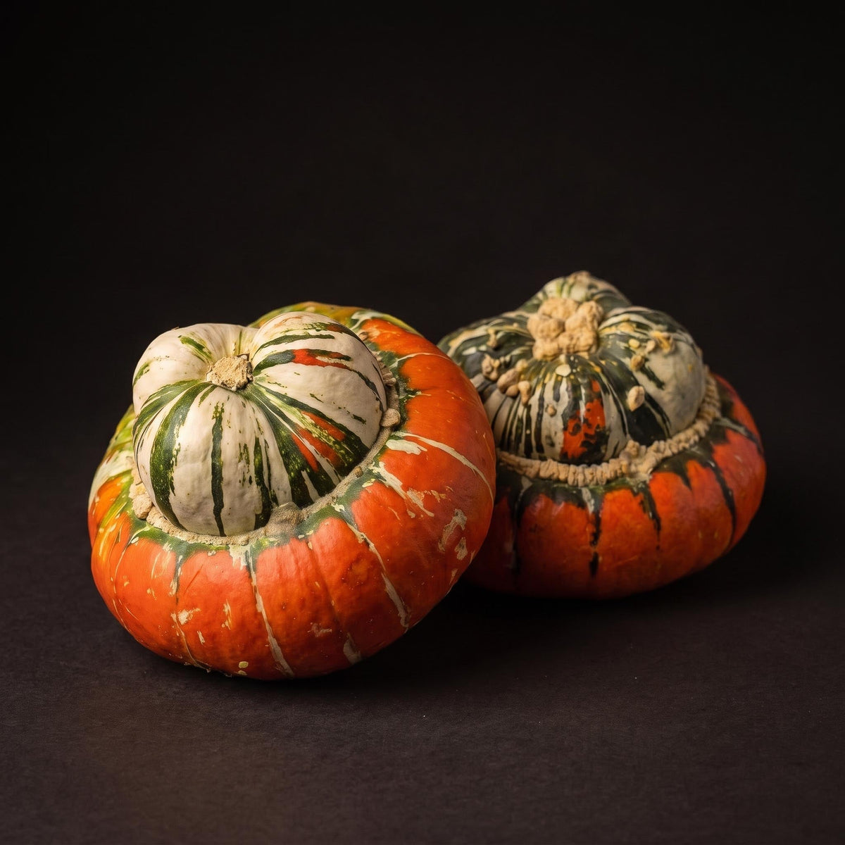 Turk's Turban Pumpkin - Real - Ø Approx. 18 Cm - Approx. 1,6 Kg