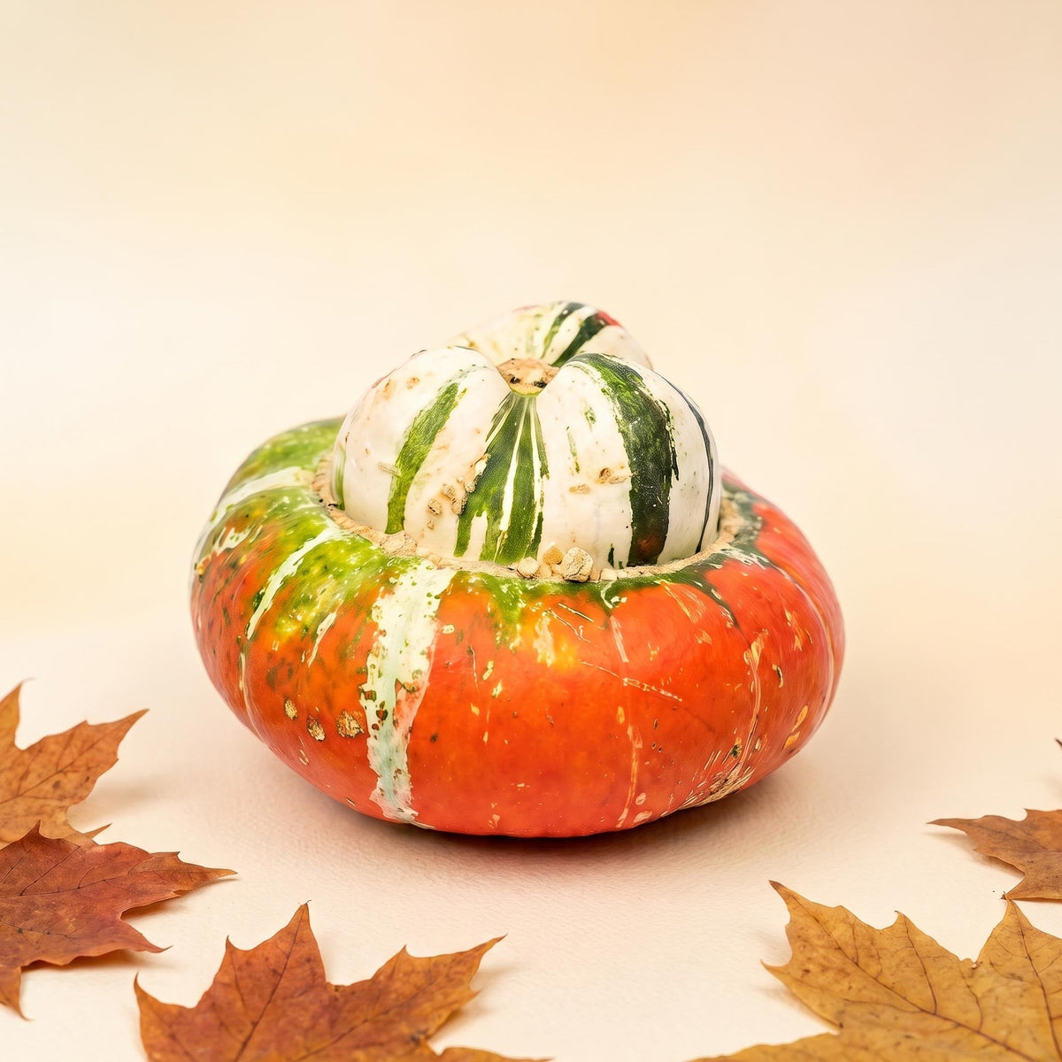 Turk's Turban Pumpkin - Real - Ø Approx. 18 Cm - Approx. 1,6 Kg