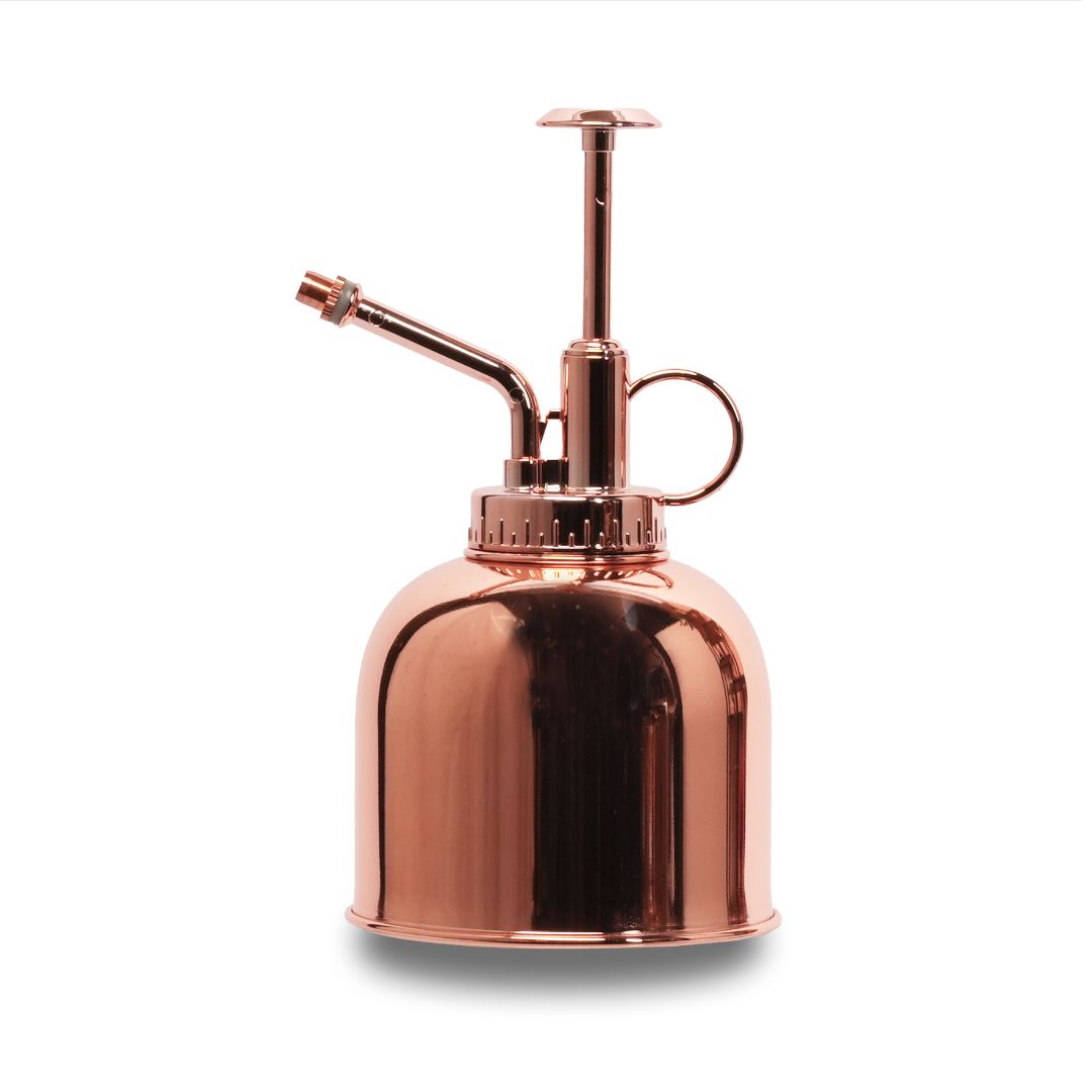 Plant Mister - Waterer - Stainless Steel Gardening Sprinkler - Rose Gold - ↑ 15.5 Cm