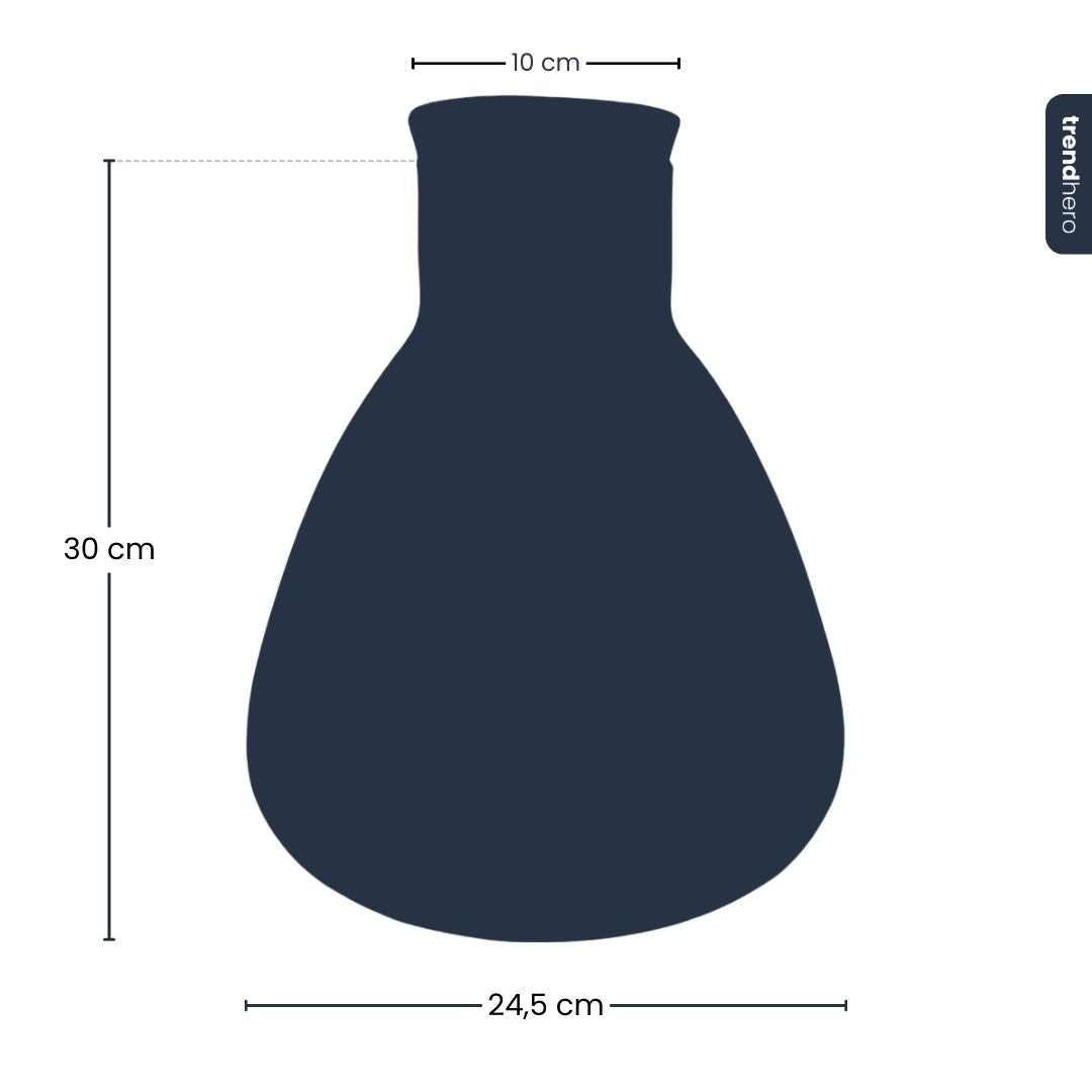 Bottle 'Sam' - Recycled Glass Ø 24,5 Cm ↑ 30 Cm
